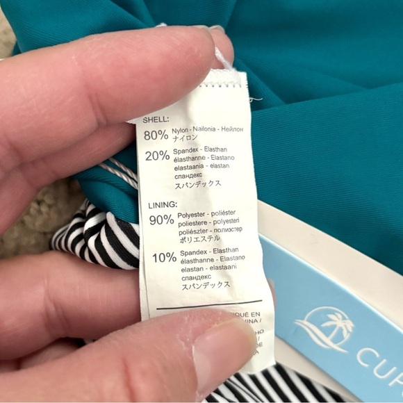 NEW Cupshe Keeping You Accompanied Striped One Piece Swimsuit Women’s Large - Picture 8 of 8